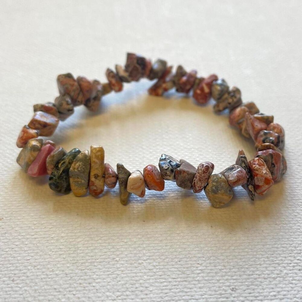 Handmade Leopard Skin Jasper Bracelet